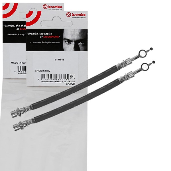 2X Brembo BremsschlÄUche Hinten Beidseitig Passend FÜR Toyota Corolla-image