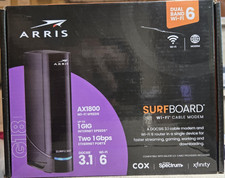 ARRIS G18 Cable Modem Router Combo DOCSIS 3.1 Gigabit WiFi 6 AX1800 Open Box