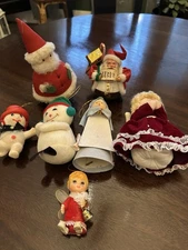 Vintage Lot Of 10 Assorted Christmas Tree Ornaments