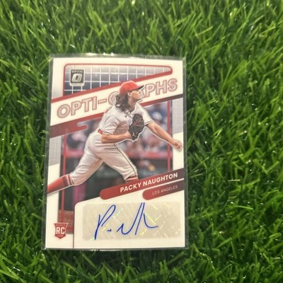 Packy Naughton 2022 Donruss Optic Opti-Graphs Auto OG-PN Angels RC Rookie A99