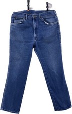 Vintage Lee Riders Jeans Men 36x30 Measures 34x30 Made in USA Blue Denim Regular