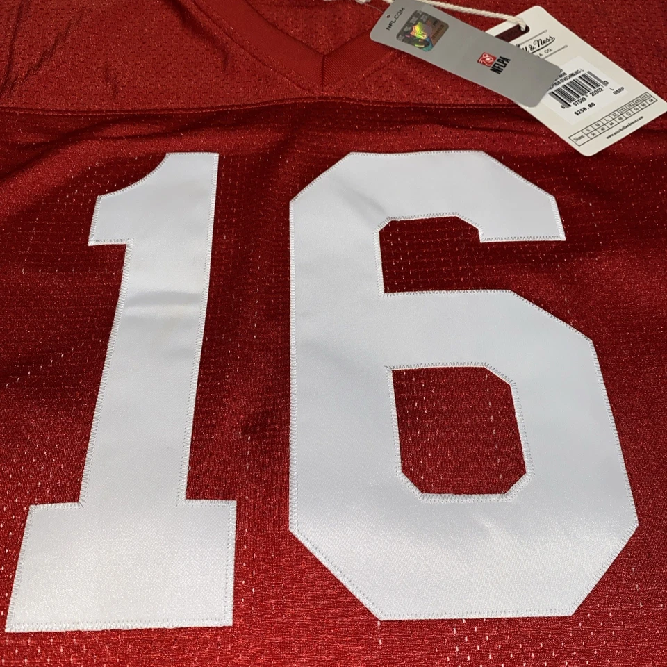 Camiseta deportiva 100 % auténtica Joe Montana Mitchell & Ness 1989 San Francisco 49ers 44 L Foto 3 de 4