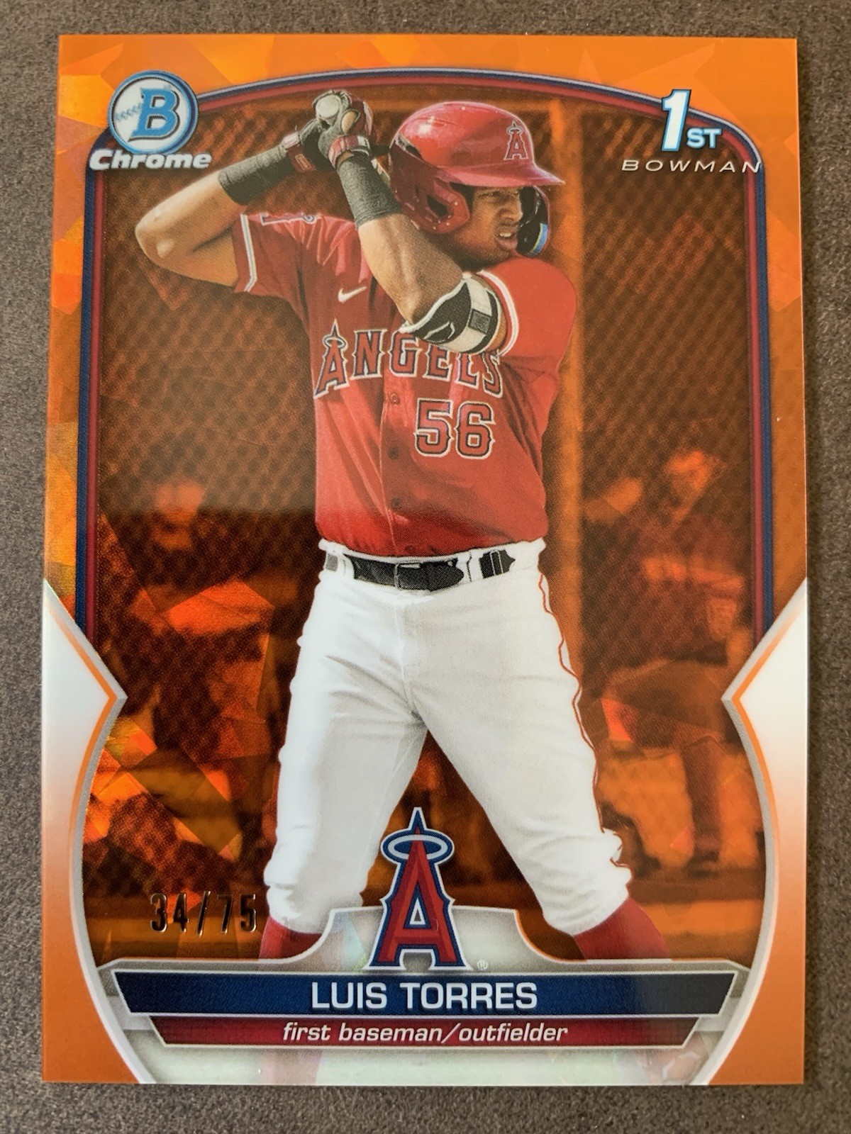 2023 Bowman Chrome Sapphire Edition - Prospects Luis Torres #BCP-155 Orange /75