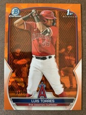 2023 Bowman Chrome Sapphire Edition - Prospects Luis Torres #BCP-155 Orange /75 