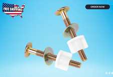2PCS Steel Toilet Seat Screws Replacement Kit, Universal Hardware