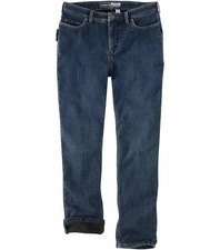 Carhartt Women  s Rugged Flex Relaxed Fit Jeans BD5383-W Size 6 NWT 79.99