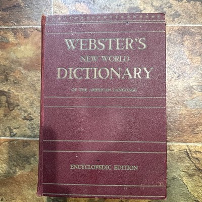 HUGE 1951 Webster s New World Dictionary Synonyms Antonyms COLOR Maps Statistics