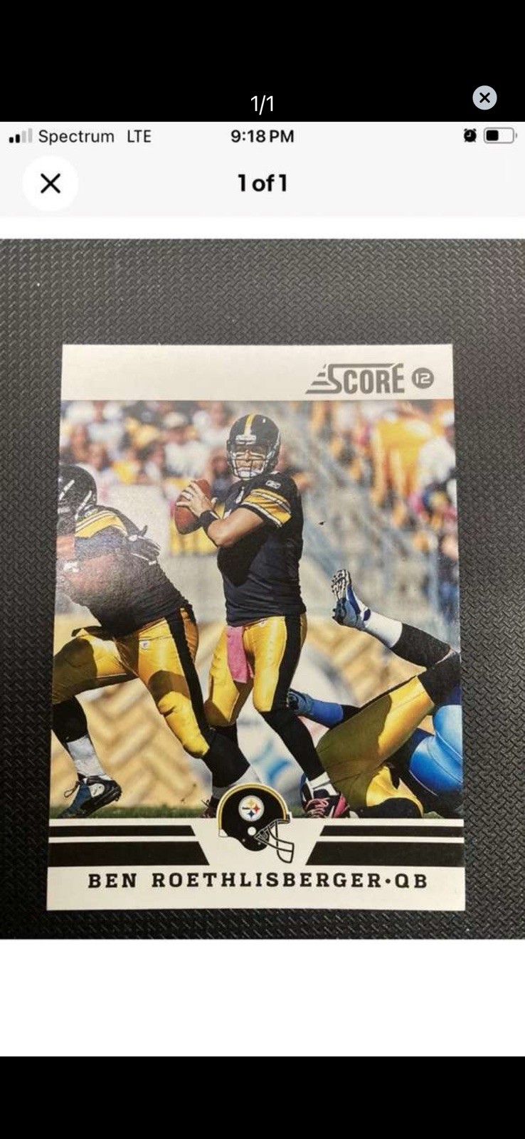 2012 Score - Ben Roethlisberger #189