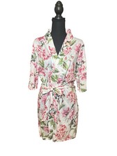 Show Me Your MuMu Robe Belted Floral Women’s One Size Pink White