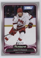 2023-24 Upper Deck Parkhurst Pink Foil 5/50 Brett Pesce #57 19i7
