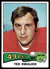 1975 Topps Ted Kwalick San Francisco 49ers #226