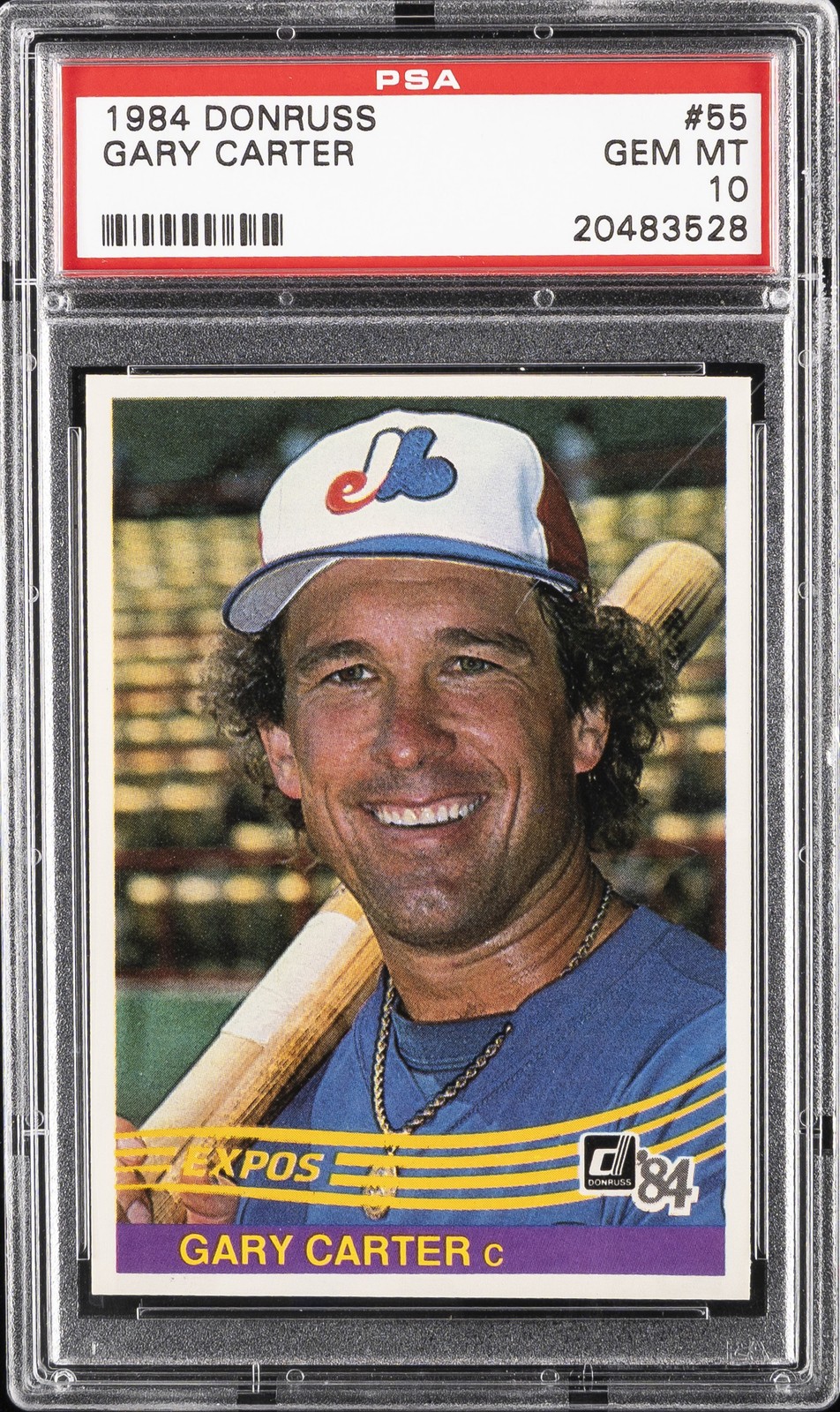 1984 DONRUSS #55 GARY CARTER PSA 10
