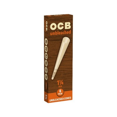 5x OCB Virgin Cones Rolling Papers Pack New Bulk Sealed Lot 1.25''