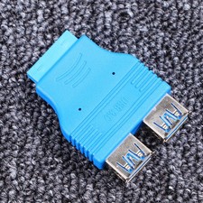 Male and Female Usb Connectors Front Panel Adapter Dual Head Mainboard