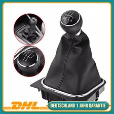 Rahmen + Schaltmanschette 5 Gang Schalthebel für VW GOLF 5 6 Schaltknauf