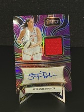 Stefanie Dolson 2025 Panini WNBA Select Patch AUTO Purple Prizm /99 Mystic