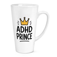Adhd Prince Tasse 17Oz Groß Latte Cup Autism King Lehrer SchüLer Schule