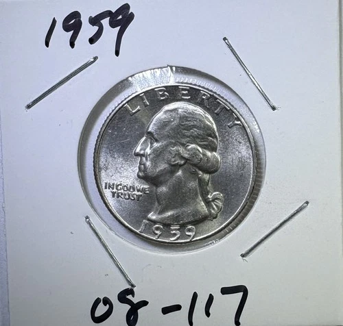 1959 25c SILVER Washington Quarter UNCIRCULATED (08-117)