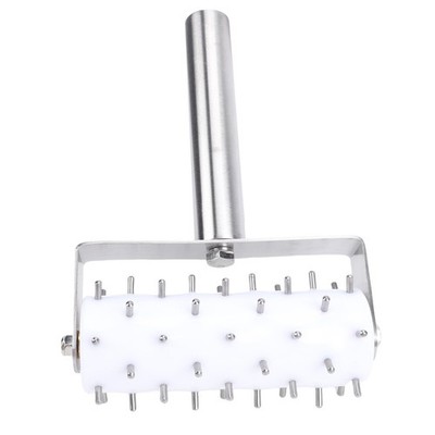 Pizza Dough Docker Edelstahl-Teiglochformer Pizzaroller Mit Spikes Für Hau We1M
