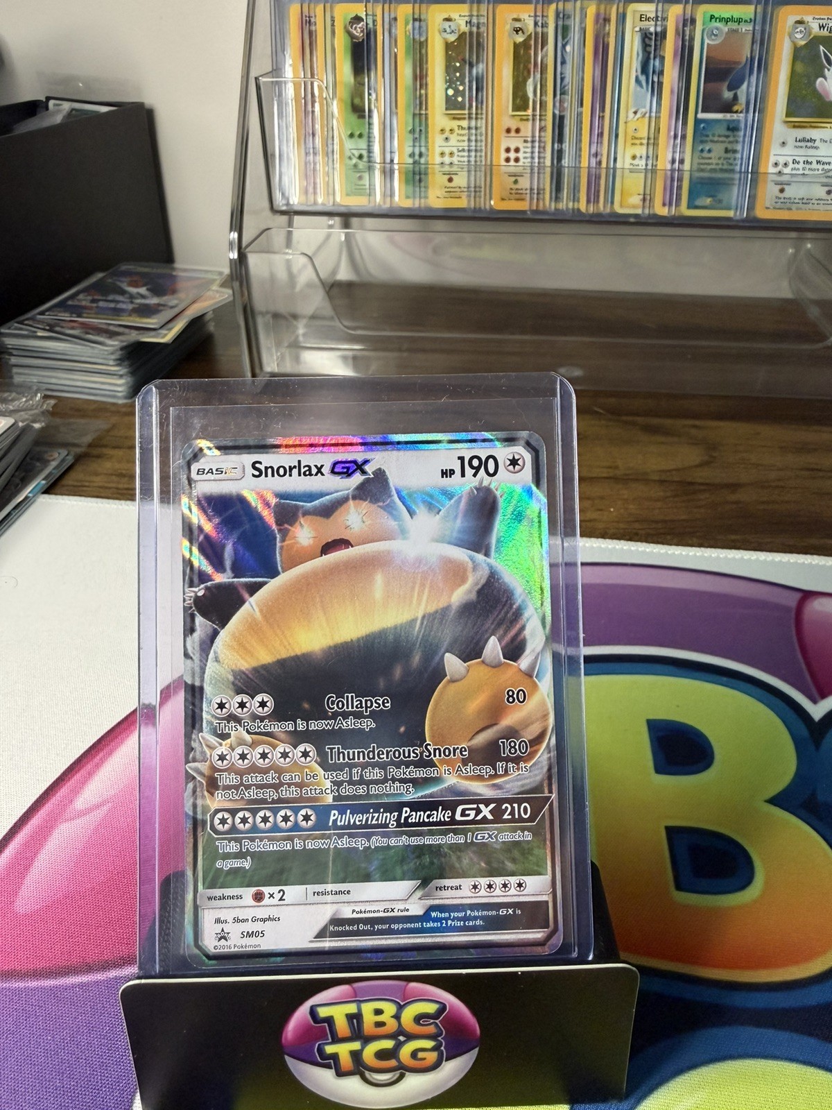 Snorlax GX SM05 Promo SM Black Star Promos Pokemon Near Mint