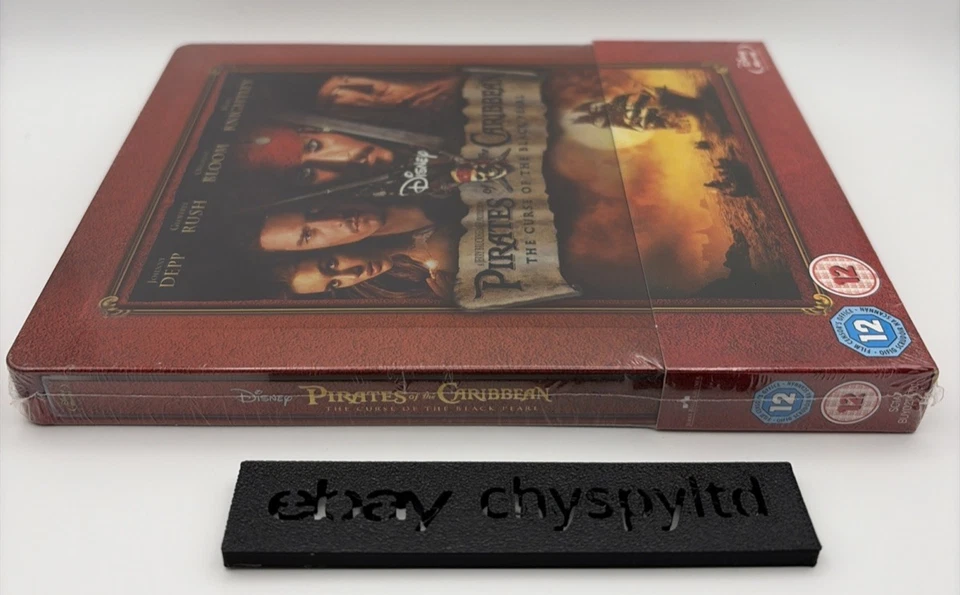 Pirates of the Caribbean Trilogy Blu-Ray Steelbook Zavvi NEW SEALED 1, 2 & 3 UK - Image 4 of 4