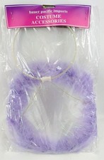 Angel Halo w/ Celo Fairy Marabou Girl Costume Headpiece Purple Bauer Pacific Imp