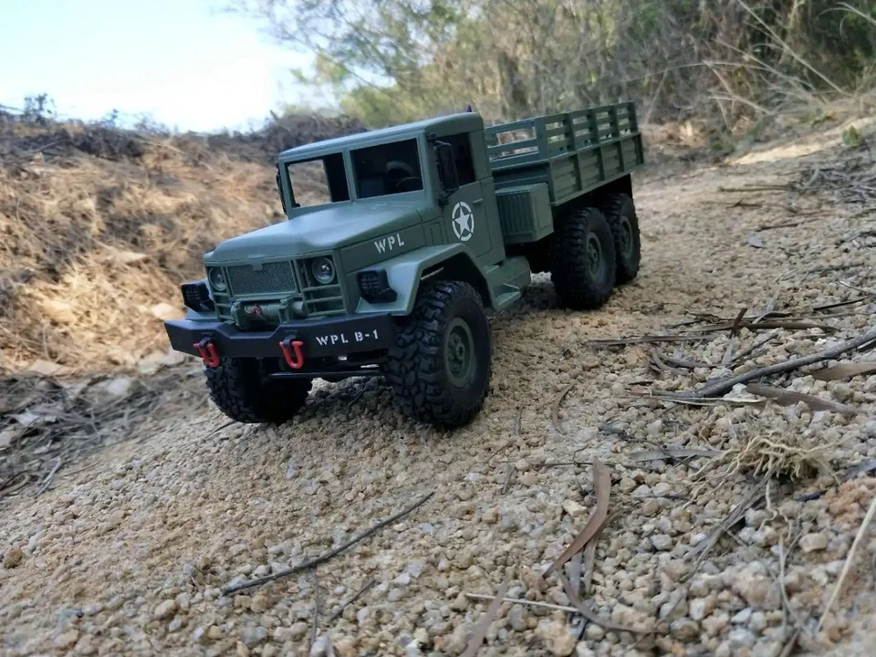 WPL B16 Green RC Military Truck SET 6WD 1/16 Off-road Crawler Car Toy Kids DIY - Image 2 of 4