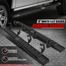 For 07-18 Chevy Silverado GMC Sierra 1500 Crew Cab 6" Step Bar Running Boards