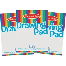 Drawing Paper, Sketch Pad, 3-Pack Bundle for Coloring, Writing or Painting 9 ...