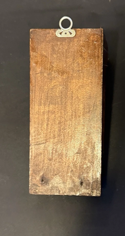 复古手工雕刻木科贝尔支架叶图案建筑救助 6 英寸 — 第 3/4 张图片