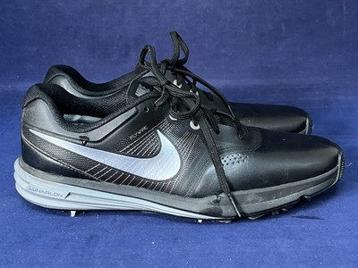 NIKE LUNAR COMMAND UK 8 SCHWARZ LEDER GOLF SNEAKER TOP