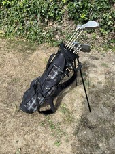Ladies Golf Club Starter Set Driver 3-5 Wood 5-7-9 Iron Sw Pw Putter Stand Bag