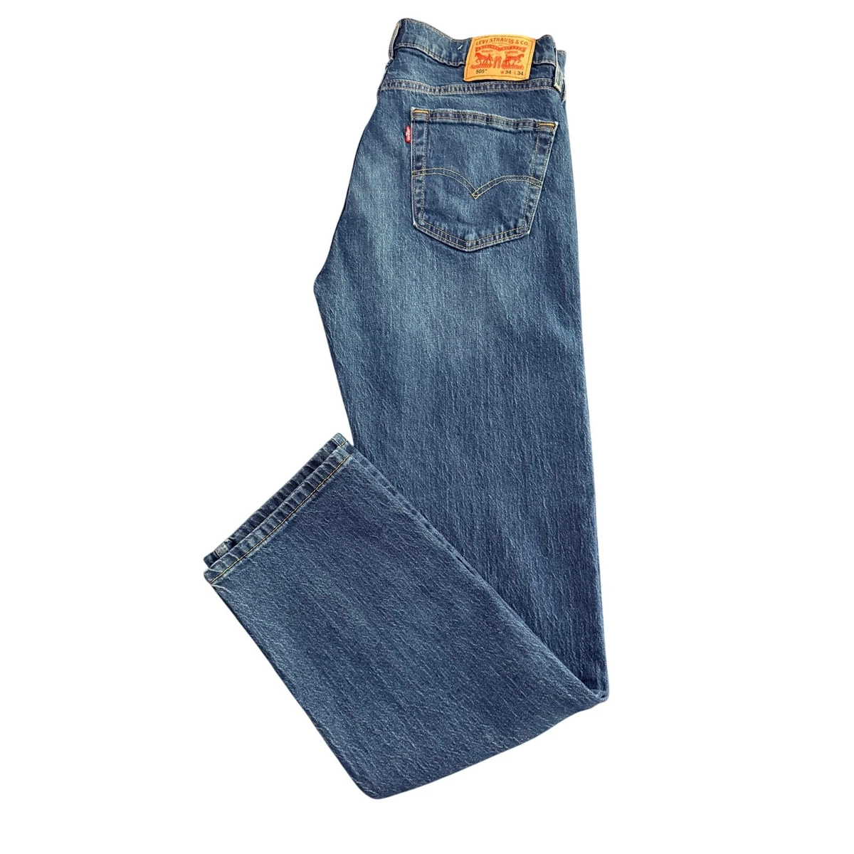 Preços baixos em 34 Levi's 505 Masculina em Jeans Costura Interna