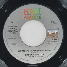 SHEENA EASTON Morning Train Nine To Five EMI 8071 VG+ 45 RPM 1981 Synth-pop 7"