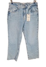 ZARA Women Size 12 Straight Fit Hight Rise Straight Leg Ankle Rigid 214P