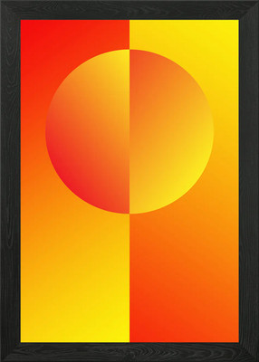 Circle Gradient Minimal Framed Wall Art Poster Canvas Print Picture