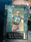 Dan Marino Signed Card With Plaque No Coa