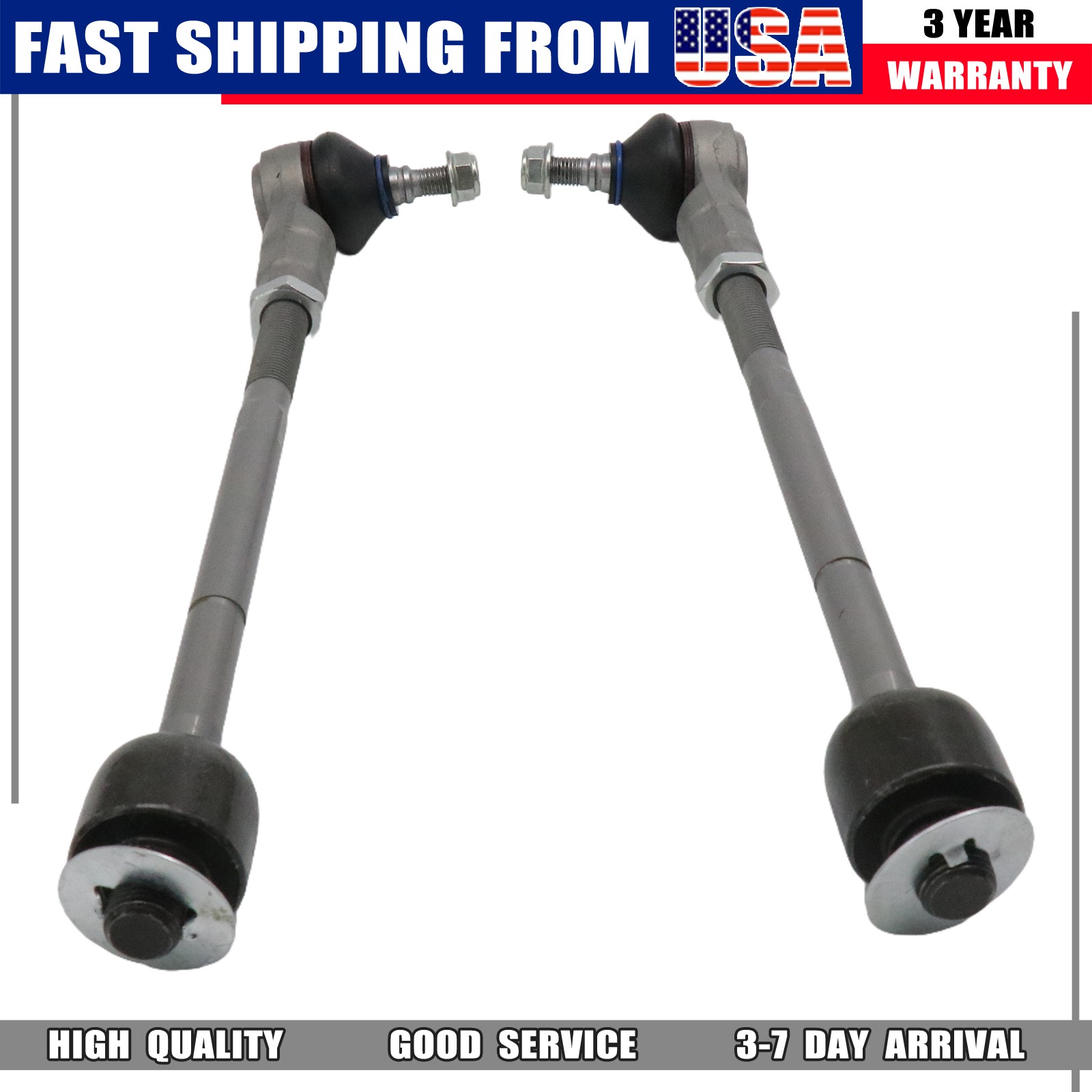 For Maserati Granturismo Quattroporte Left + Right Outer &Inner Tie Rod End Kit