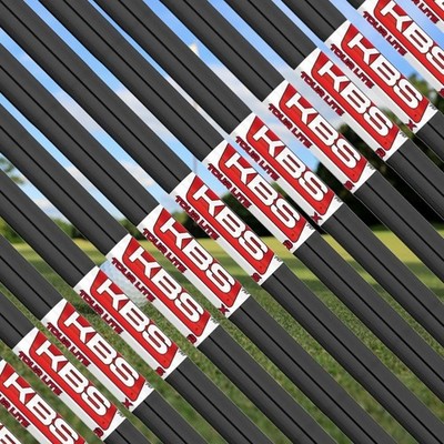 KBS TOUR LITE BLACK GLOSS IRON GOLF CLUB SHAFTS .355 TAPER TIP CHOOSE FLEX SET