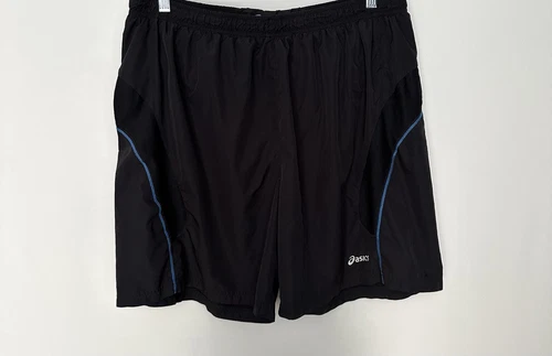 Asics pantaloncino uomo nero elastico coulisse vita tasche parzialmente foderato tg XL