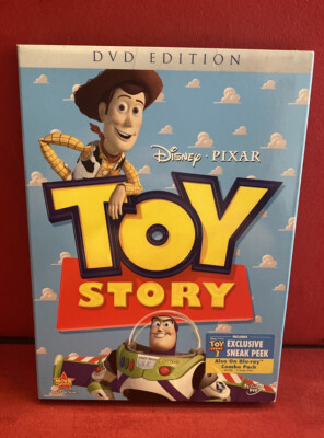 New Toy Story (DVD, 1995) W/ Slipcover Disney Pixar Tom Hanks Tim