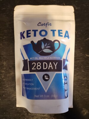 Catfit Keto Tea Powder, Slim with MCT Oil 3 Ounce (Pack of 1)  28 Day