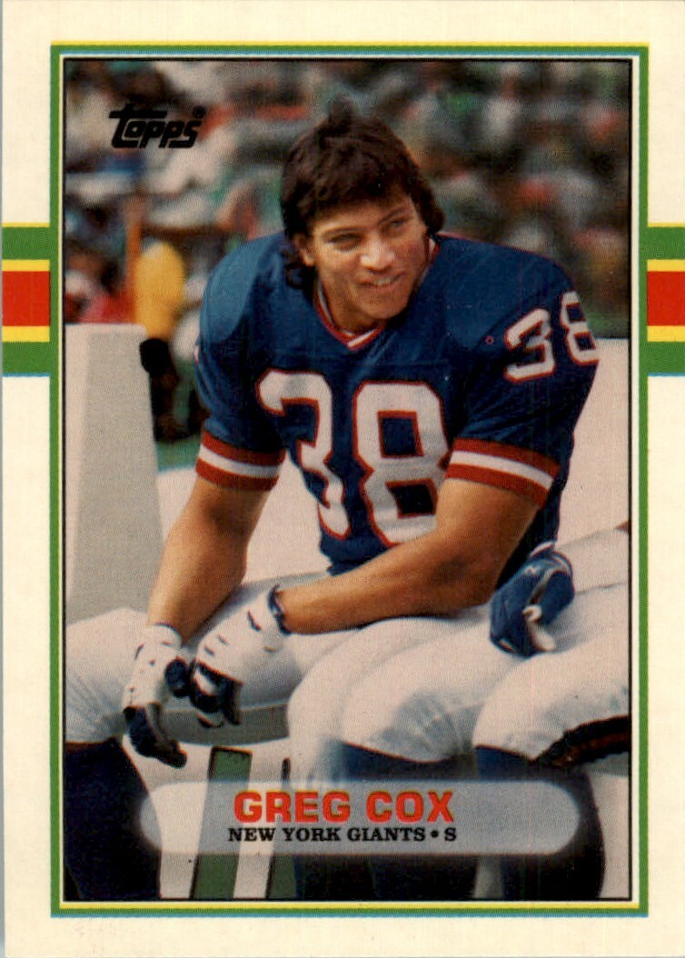 1989 Topps Traded NFL Greg Cox #18T | eBay