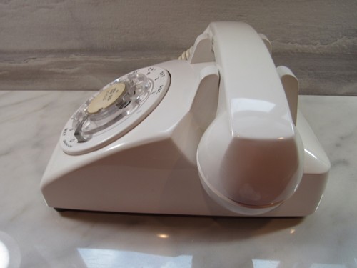 Vintage Stromberg-Carlson White Table Home Telephone Rotary Dial Excellent Clean - Zdjęcie 5 z 10