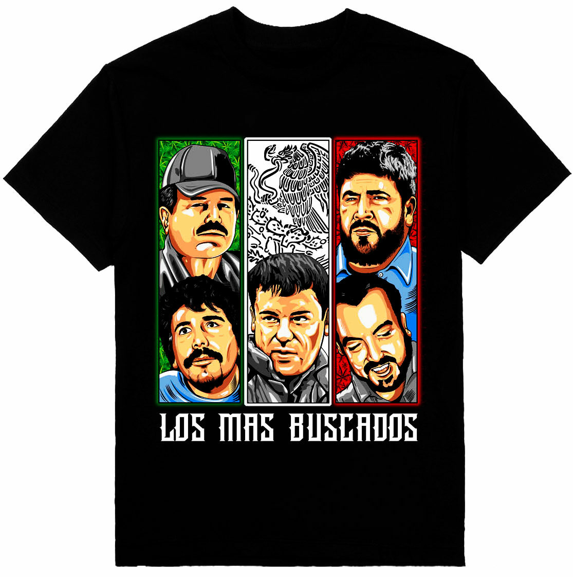 Cartel Empire Los Mas Buscados Mens Heavyweight T-Shirt