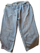 Faded Glory Women's Size 16 Light Blue Denim Stretch Jean Capris