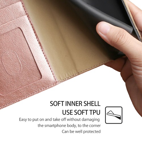 Wallet Card Case Flip Stand Cover For Motorola Edge + Edge 20 Pro Lite Fusion S - Picture 6 of 16