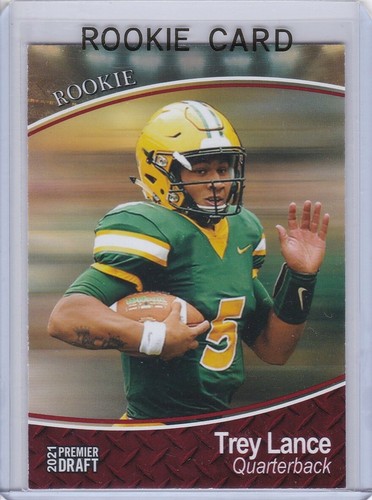 TREY LANCE ROOKIE CARD North Dakota State NDSU FOOTBALL RC San Francisco 49ers!