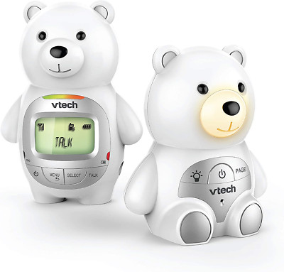 VTech DM226 Teddy Bear Audio Baby Monitor with 1000 ft Range & Night Light