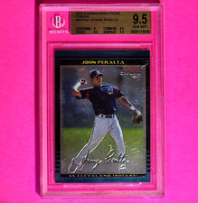 2002 Bowman Chrome Draft Picks #107 Jhonny Peralta Rookie RC BGS 9.5 GEM MINT